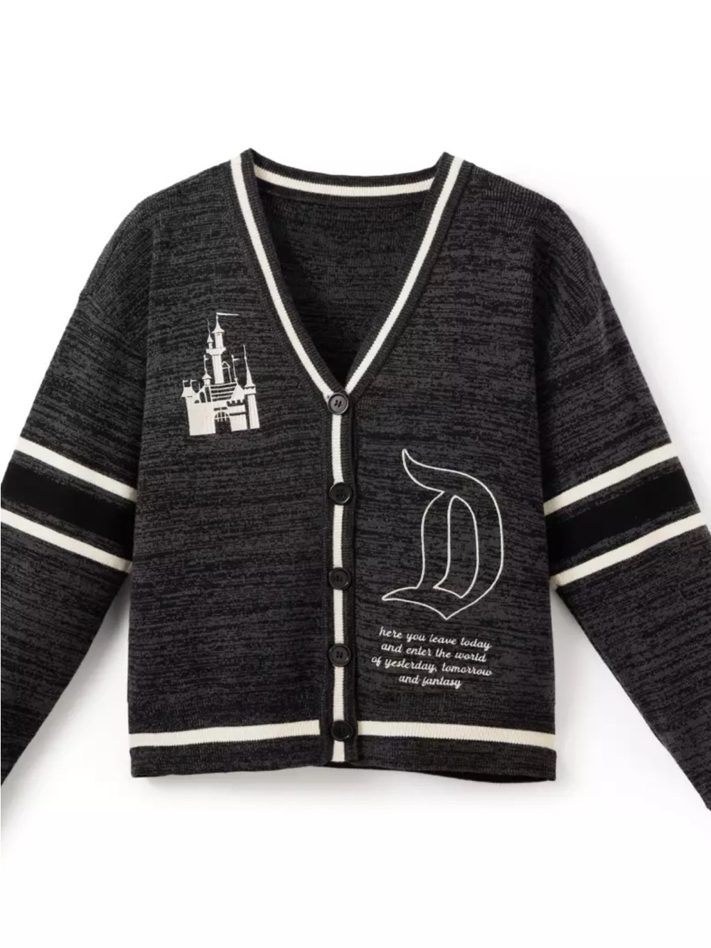 Disney Her Universe Disneyland Cropped Cardigan Womens XXL NWT Sweater Castle